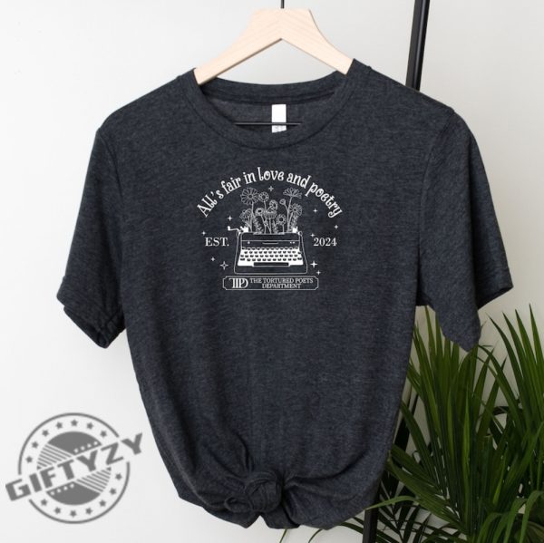 Alls Fair In Love And Poetry Shirt The Tortured Poets Department New Album Tshirt Ttpd Crewneck Sweatshirt Tortured Poets Hoodie Era Tour Shirt giftyzy 3