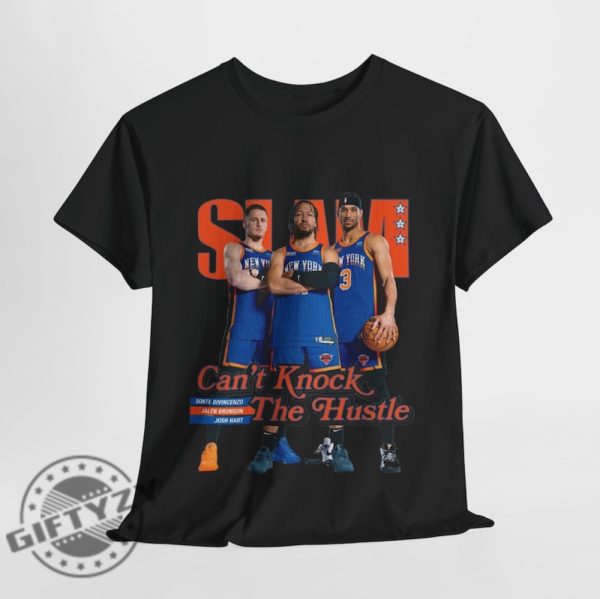 Orange Knicks Stars Trio Jalen Brunson Josh Hart And Donte Divincenzo Slam Magazine Cover Shirt giftyzy 1