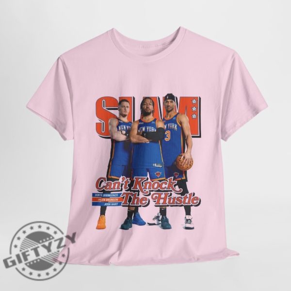 Orange Knicks Stars Trio Jalen Brunson Josh Hart And Donte Divincenzo Slam Magazine Cover Shirt giftyzy 3
