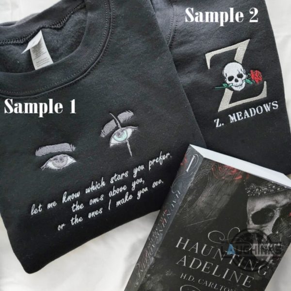 haunting adeline shirt sweatshirt hoodie embroidered zade meadows tshirt dark romance embroidery tee gift for fanart book lovers laughinks 1