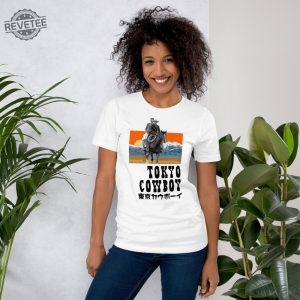 Tokyo Cowboy White Unisex T Shirt Unique revetee 2