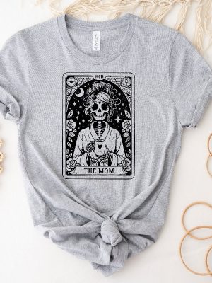 The Mom Tarot Card Shirt Skeleton Mom T Shirt Celestial Mama Shirt Witchy Vibes Tee Mothers Day Gift Shirt Unique revetee 2