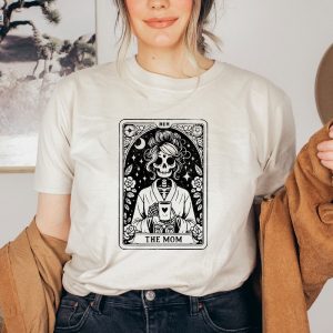 The Mom Tarot Card Shirt Skeleton Mom T Shirt Celestial Mama Shirt Witchy Vibes Tee Mothers Day Gift Shirt Unique revetee 4