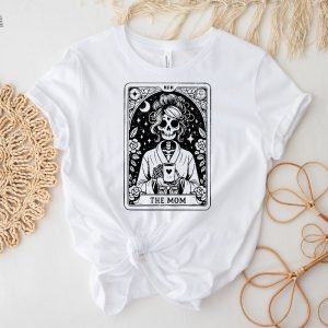 The Mom Tarot Card Shirt Skeleton Mom T Shirt Celestial Mama Shirt Witchy Vibes Tee Mothers Day Gift Shirt Unique revetee 5