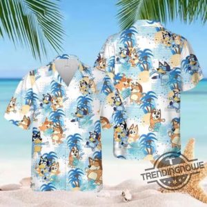 Bluey Hawaiian Shirt Bluey Dog Shirt Bluey Dog Shirt Hawaiian Shirts For Men Women Kid Tropical Pattern Shirt For Men Women trendingnowe 1