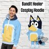 Bandit Heeler Hoodie 3D Bluey Dog Cosplay Shirt Blue Dog Cousin Hoodie Blue Dog Show Sweatshirt Blue Dog Merch trendingnowe 1