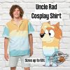 Uncle Rad Hawaiian Shirt Hoodie 3D Bluey Dog Cosplay Shirt Blue Dog Cousin Hoodie Blue Dog Show Sweatshirt Blue Dog Merch trendingnowe 2