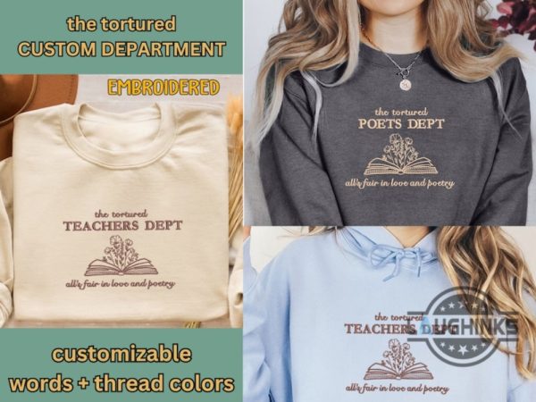 taylor swift minimalist embroidered sweatshirt tshirt hoodie custom taylor swift the tortured poets department shirts personalized ttpd tee swifties gift laughinks 1
