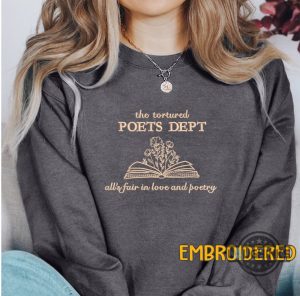 taylor swift minimalist embroidered sweatshirt tshirt hoodie custom taylor swift the tortured poets department shirts personalized ttpd tee swifties gift laughinks 4