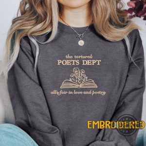 taylor swift minimalist embroidered sweatshirt tshirt hoodie custom taylor swift the tortured poets department shirts personalized ttpd tee swifties gift laughinks 4