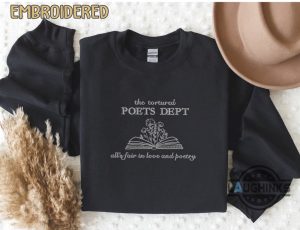 taylor swift minimalist embroidered sweatshirt tshirt hoodie custom taylor swift the tortured poets department shirts personalized ttpd tee swifties gift laughinks 6