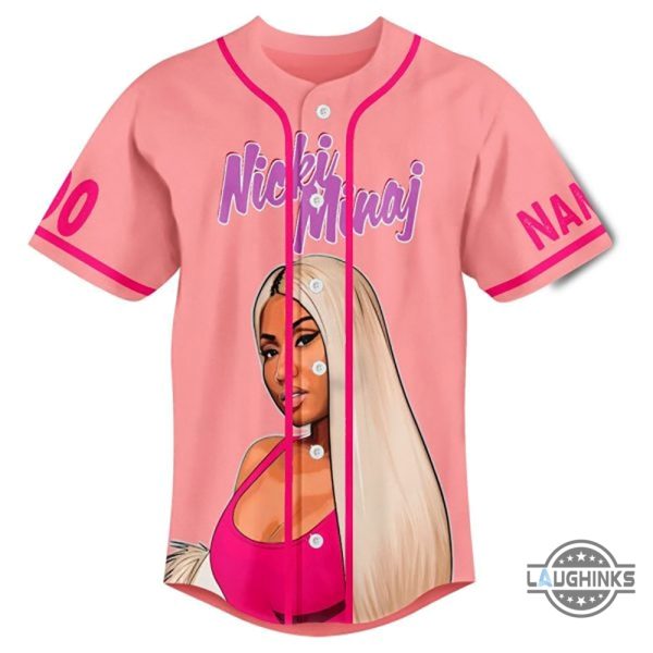nicki minaj jersey custom name and number nicki minaj pink friday 2 tour custom baseball jersey shirts rapper queen concert baseball uniform laughinks 2