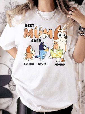 Best Mum Ever Shirt Blue Dog Cool Moms Club Shirt Blue Dog Matching Shirt Blue Dad Shirt Custom Blue Birthday Shirt Unique revetee 2