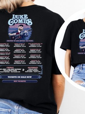 Luke Combs 2024 Tour Growing Up And Getting Old Shirt Luke Combs Merch Luke Combs Presale Code 2024 Unique revetee 2