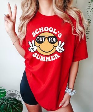 Schools Out For Summer Shirt Teacher Summer Sweatshirt Happy Last Day Of School Hoodie End Of The School Year Tshirt Last Day Shirt giftyzy 3