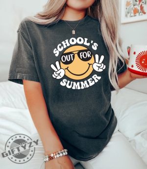 Schools Out For Summer Shirt Teacher Summer Sweatshirt Happy Last Day Of School Hoodie End Of The School Year Tshirt Last Day Shirt giftyzy 4