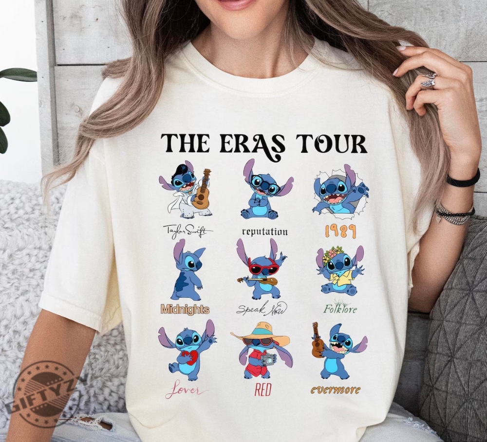 Stitch The Eras Tour Shirt Stitch Love Sweatshirt Stitch Version Tshirt Disney Hoodie Disney Stitch Shirt