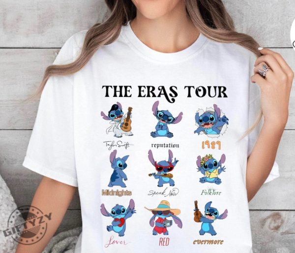 Stitch The Eras Tour Shirt Stitch Love Sweatshirt Stitch Version Tshirt Disney Hoodie Disney Stitch Shirt giftyzy 3