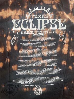 2024 Texas Eclipse Music Festival 3D Over Printed Shirt giftyzy 3