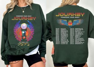 Journey 2024 Tour Freedom Shirt Journey Freedom Tour 2024 Tshirt Journey With Toto 2024 Concert Sweatshirt Toto Concert Hoodie Fans Music Band Gift giftyzy 3