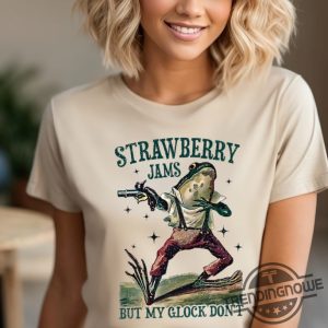 Strawberry Jams But My Glock Dont Shirt V2 Funny Frog Tshirt Strawberry Jams But My Glock Dont T Shirt trendingnowe 4