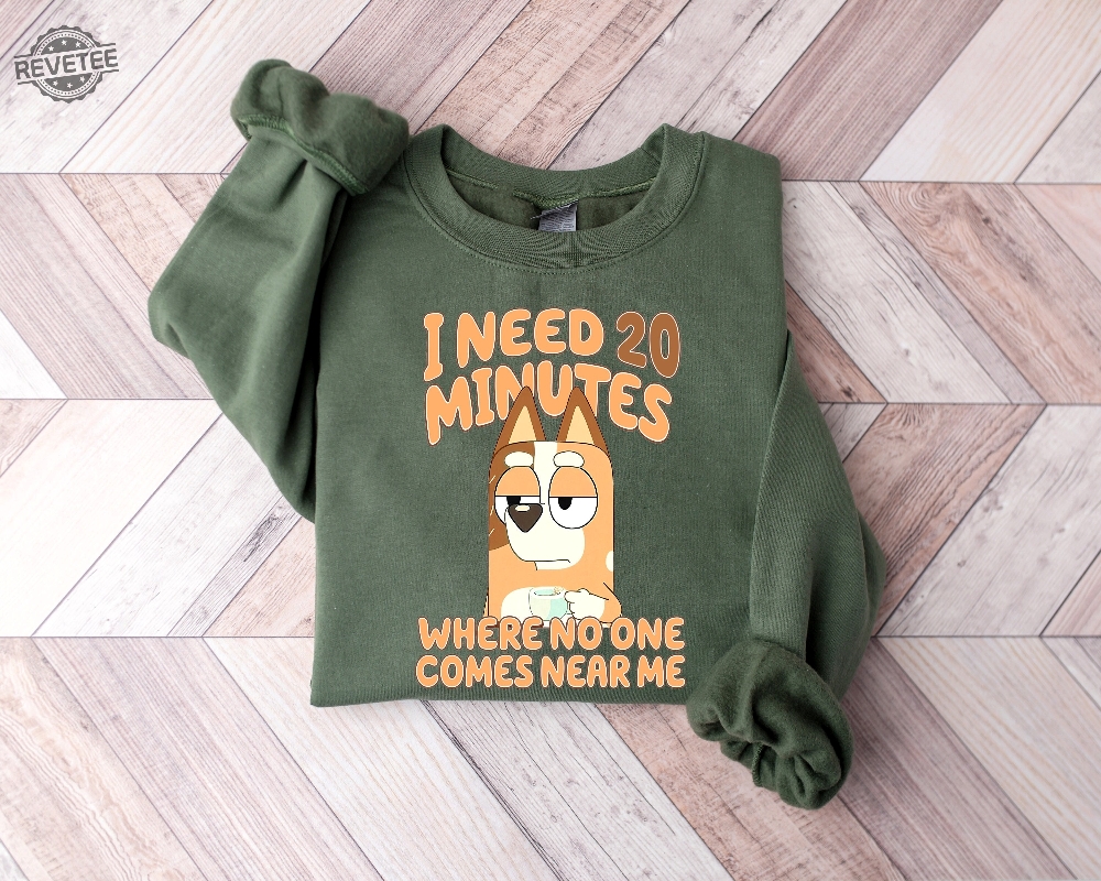 Funny Mom Sweatshirt Cartoon Shirt I Need 20 Minutes Where No One Comes Near Me Shirt Unique