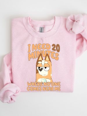 Funny Mom Sweatshirt Cartoon Shirt I Need 20 Minutes Where No One Comes Near Me Shirt Unique revetee 2