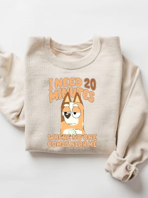 Funny Mom Sweatshirt Cartoon Shirt I Need 20 Minutes Where No One Comes Near Me Shirt Unique revetee 3