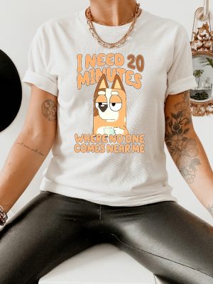 Funny Mom Sweatshirt Cartoon Shirt I Need 20 Minutes Where No One Comes Near Me Shirt Unique revetee 6