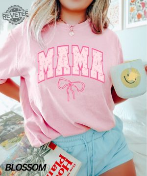 Mama Shirt Floral Mama Shirt Coquette Bow Shirt Mothers Day Gift Mom Life Shirt Motherhood Shirt Mom Sweatshirt Unique revetee 2