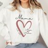 Mama Personalized Sweatshirt With Kids Names Custom Names Mom Sweatshirt Custom Mom Sweater Unique revetee 1