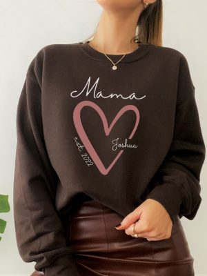 Mama Personalized Sweatshirt With Kids Names Custom Names Mom Sweatshirt Custom Mom Sweater Unique revetee 3