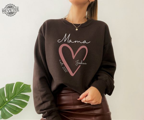 Mama Personalized Sweatshirt With Kids Names Custom Names Mom Sweatshirt Custom Mom Sweater Unique revetee 3