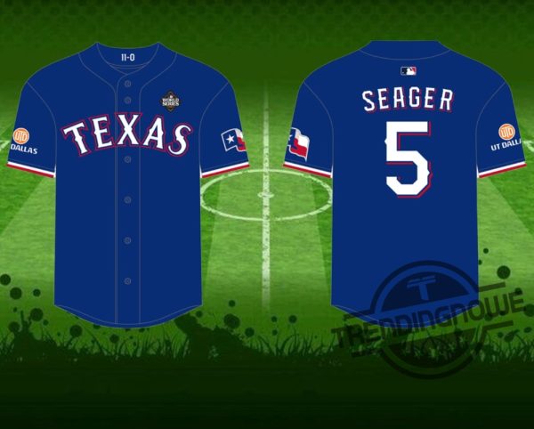 Rangers Corey Seager Replica Postseason Jersey 2024 Giveaway trendingnowe 1