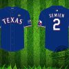 Rangers Marcus Semien Replica Postseason Jersey 2024 Giveaway trendingnowe 1