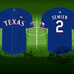 Rangers Marcus Semien Replica Postseason Jersey 2024 Giveaway trendingnowe 2