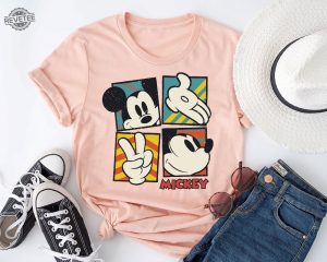 Disney Classic Mickey Mouse Pose T Shirt Disneyland Holiday Vacation Shirt Disney Retro Shirt Disney Squad Shirt Mickey Sketch Shirt revetee 2