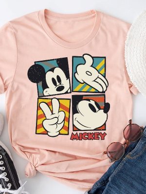 Disney Classic Mickey Mouse Pose T Shirt Disneyland Holiday Vacation Shirt Disney Retro Shirt Disney Squad Shirt Mickey Sketch Shirt revetee 2