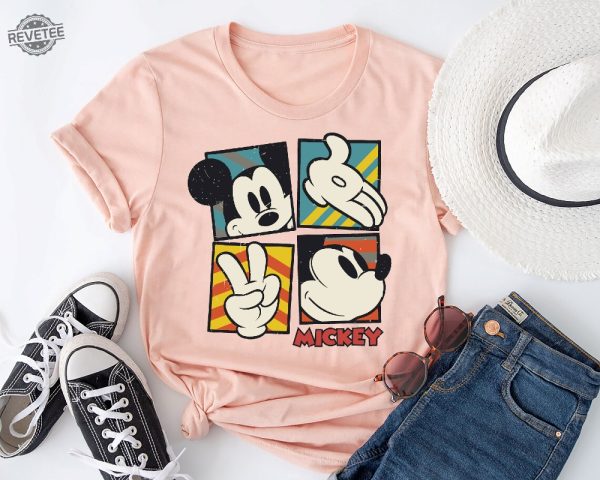 Disney Classic Mickey Mouse Pose T Shirt Disneyland Holiday Vacation Shirt Disney Retro Shirt Disney Squad Shirt Mickey Sketch Shirt revetee 2