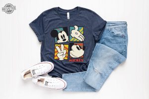 Disney Classic Mickey Mouse Pose T Shirt Disneyland Holiday Vacation Shirt Disney Retro Shirt Disney Squad Shirt Mickey Sketch Shirt revetee 3