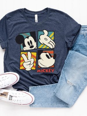 Disney Classic Mickey Mouse Pose T Shirt Disneyland Holiday Vacation Shirt Disney Retro Shirt Disney Squad Shirt Mickey Sketch Shirt revetee 3