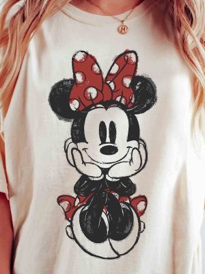 Cute Disney Mickey Mouse Pose Classic Sketch Shirt Vintage Disney Shirt Disney World Shirt Disney Outfits Shirt Unique revetee 4