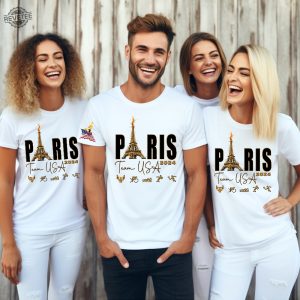 Paris France Shirt Unique Sand Pink Blue Shirt Paris Olympics 2024 Shirt Summer In Paris Shirt Lovers In Paris Shirt revetee 4