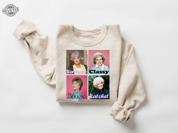 Golden Warhol Girls Sweatshirt Unique Golden Girls Shirt Stay Golden Shirt Tv Show Fans Shirt Def Leppard Inspired 80S Tv Sitcom Shirt revetee 3