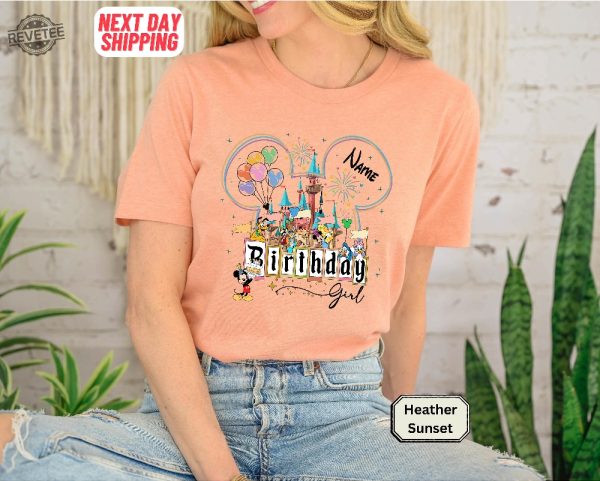 Disneyworld 2024 Birthday Name Shirt Unique Most Wonderful Time Shirt Christmas Shirt New Year Shirt Disneyworld Birthday revetee 1