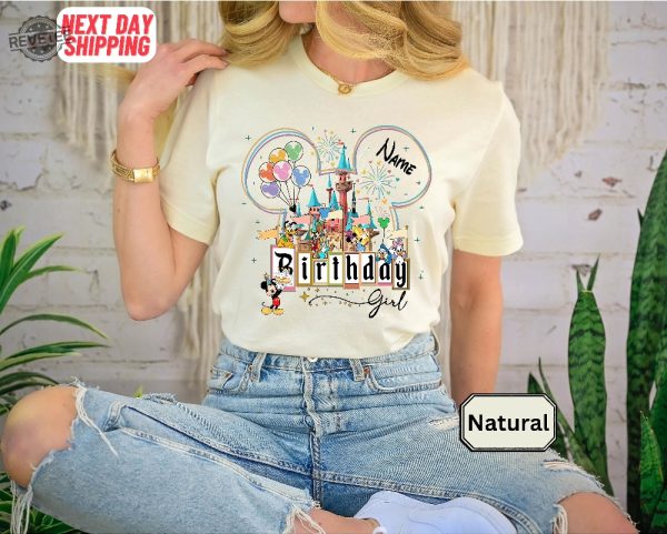 Disneyworld 2024 Birthday Name Shirt Unique Most Wonderful Time Shirt Christmas Shirt New Year Shirt Disneyworld Birthday revetee 4