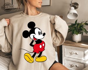 Mickey Mouse Sweatshirt Unique Mickey Sweatshirt Mickey Mouse Sweater Mickey Mouse Hoodie Minnie Mouse Shirt revetee 2