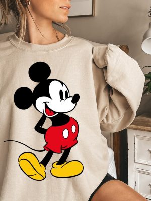 Mickey Mouse Sweatshirt Unique Mickey Sweatshirt Mickey Mouse Sweater Mickey Mouse Hoodie Minnie Mouse Shirt revetee 2