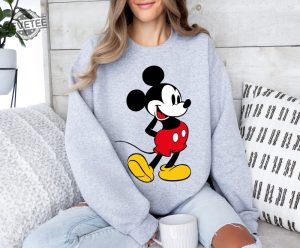 Mickey Mouse Sweatshirt Unique Mickey Sweatshirt Mickey Mouse Sweater Mickey Mouse Hoodie Minnie Mouse Shirt revetee 3