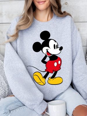 Mickey Mouse Sweatshirt Unique Mickey Sweatshirt Mickey Mouse Sweater Mickey Mouse Hoodie Minnie Mouse Shirt revetee 3